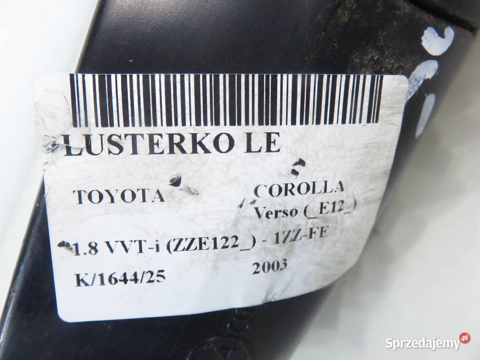 LUSTERKO LEWE TOYOTA COROLLA Verso E12 sprzedam