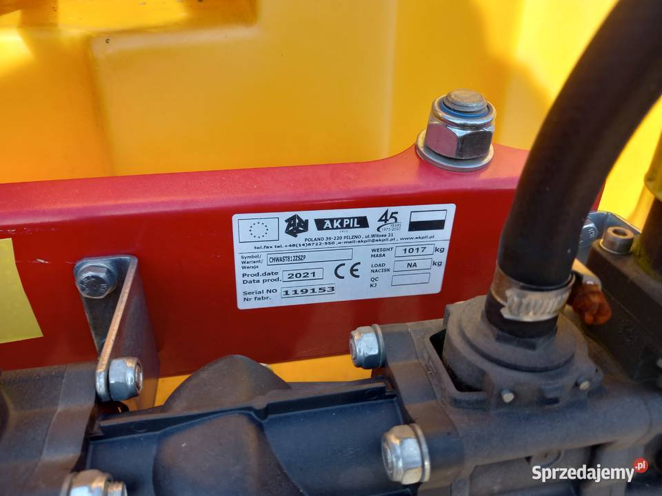 Opryskiwacz Akpil CHWAST 800L12 nowy Promocyjna mazowieckie