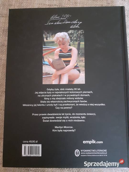 Marilyn Monroe FRAGMENTY wiersze zapiski intymne Nowa Sól