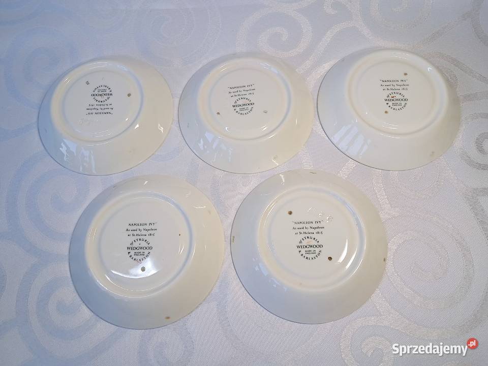 WEDGWOOD NAPOLEON IVY komplet 5 talerzyków 11 Strzelce Krajeńskie