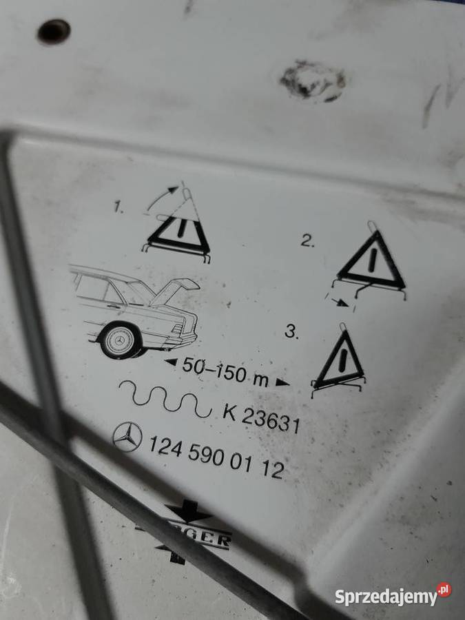 Mercedes trójkąt ostrzegawczy A1245900112 Gdańsk sprzedam