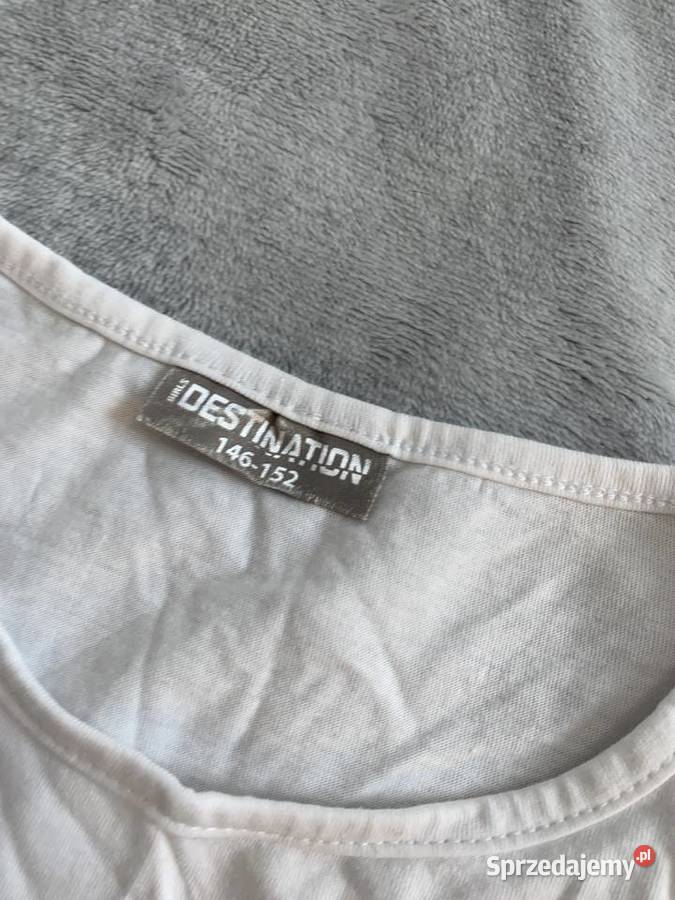 Tshirt koszulkabluzka z krótkim rękawem biała Jasło