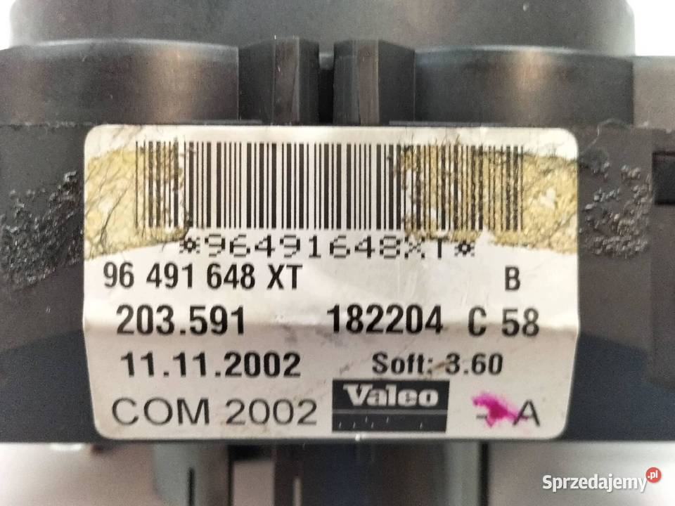 PRZEŁĄCZNIK ZESPOLONY 96491648XT Citroen C3 I