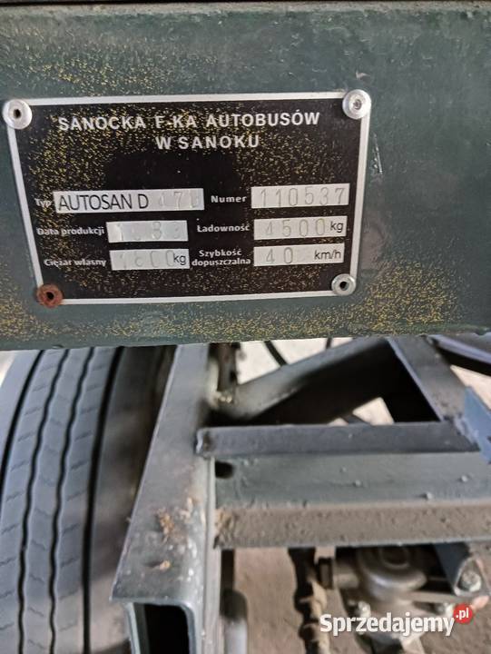 Sprzedam przyczepę d 47 wywrotka Lubraniec