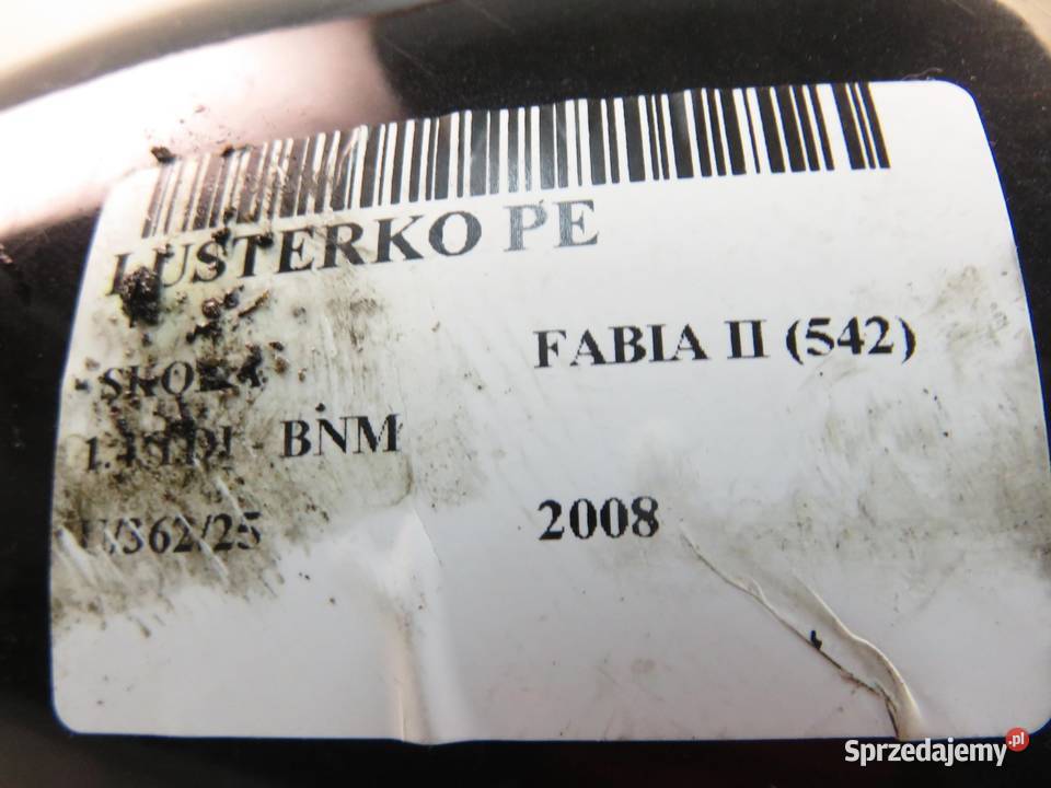 LUSTERKO PRAWE SKODA FABIA II 9910