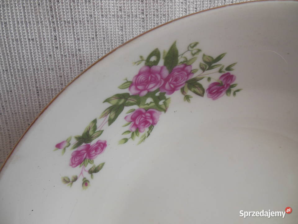 Miska porcelanowa w różowe różyczki Chiny Kielce
