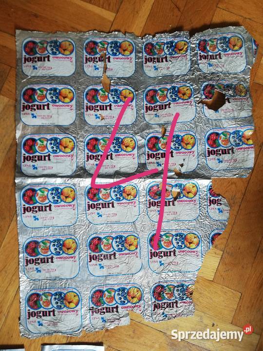 Jogurt PRL oryginale wieczka nieużywane 1983 r Warszawa