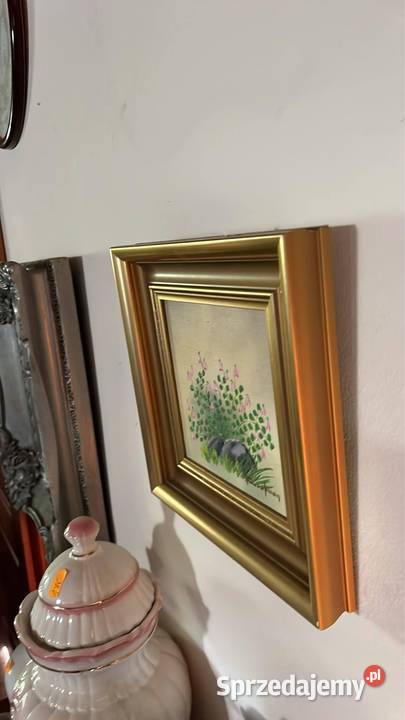 Obraz Dzwonki w pięknej oprawie Olej na płycie Gdańsk sprzedam