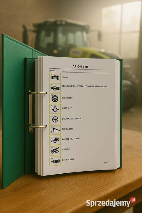 CLAAS ARION 610 Katalog części J POLSKI Gdańsk