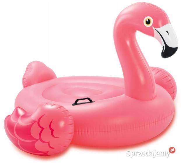 DUŻY DMUCHANY FLAMING do PŁYWANIA MATERAC Warszawa