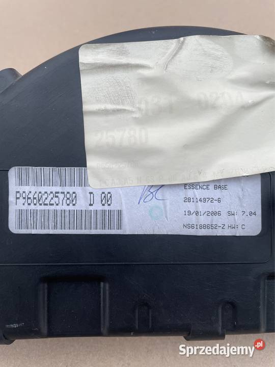 Licznik zegary 9660225780 citroen C3 lift Układ elektryczny