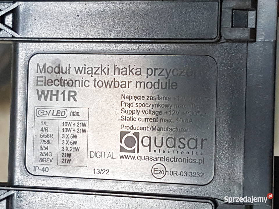 VW GOLF V KOMBI VW JETTA HAK HOLOWNICZY MODUL Pozostałe Turkowice