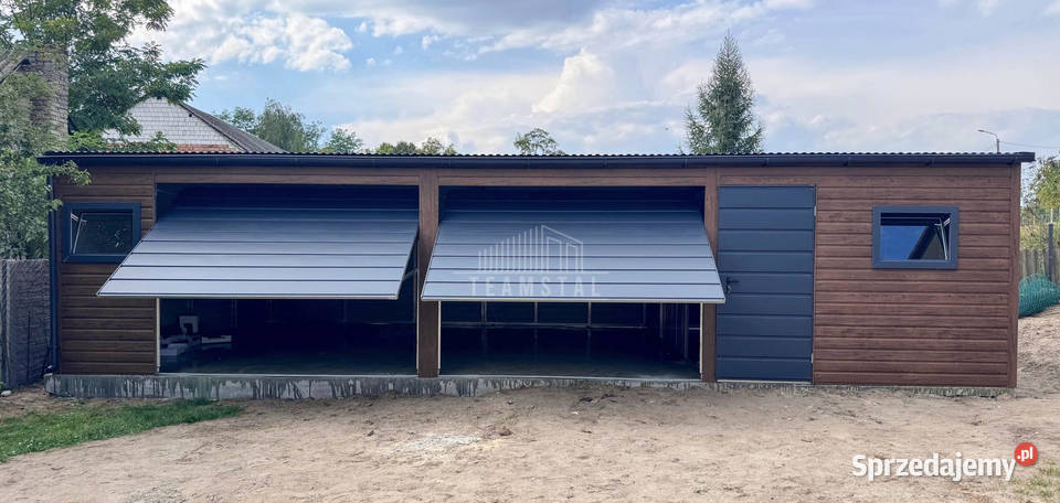Garaż blaszany 10x3m 2x brama drzwi 2x okno Sopot