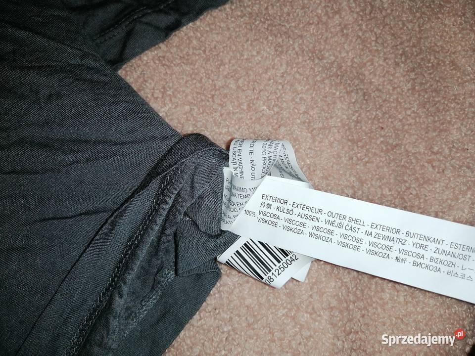 STRADiVARiUS szara bluzka crop top Z WiSKOZY