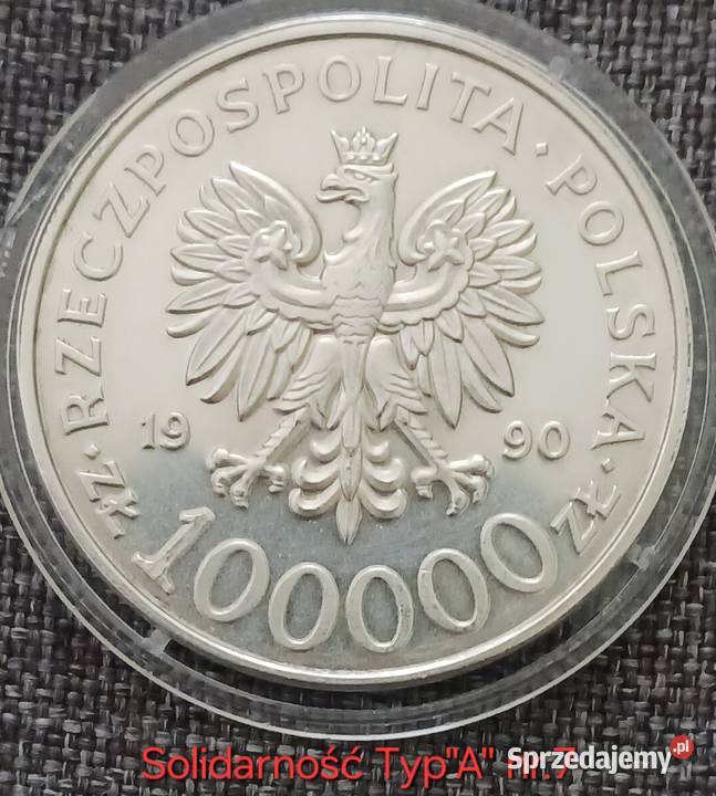100 000 Solidarność 1990 r Typ A 7 Konin sprzedam