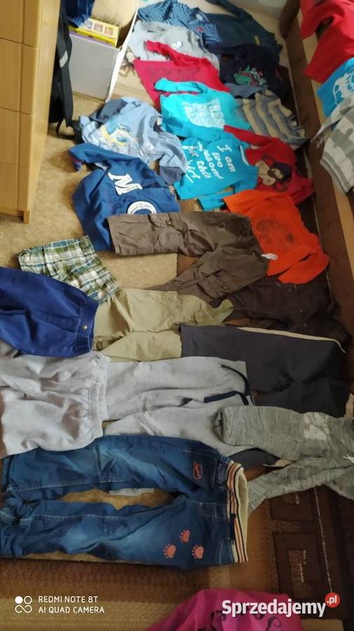 ubrania chłopięce odzież dziecięca rozmiar 98 Komplety i zestawy Poznań sprzedam