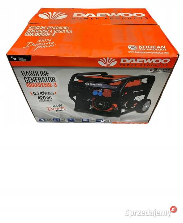 Agregat Generator prądotwórczy Daewoo GDAX9250E3 Kiczyce