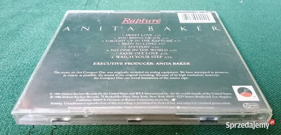 Anita Baker Rapture CD Zbylitowska Góra