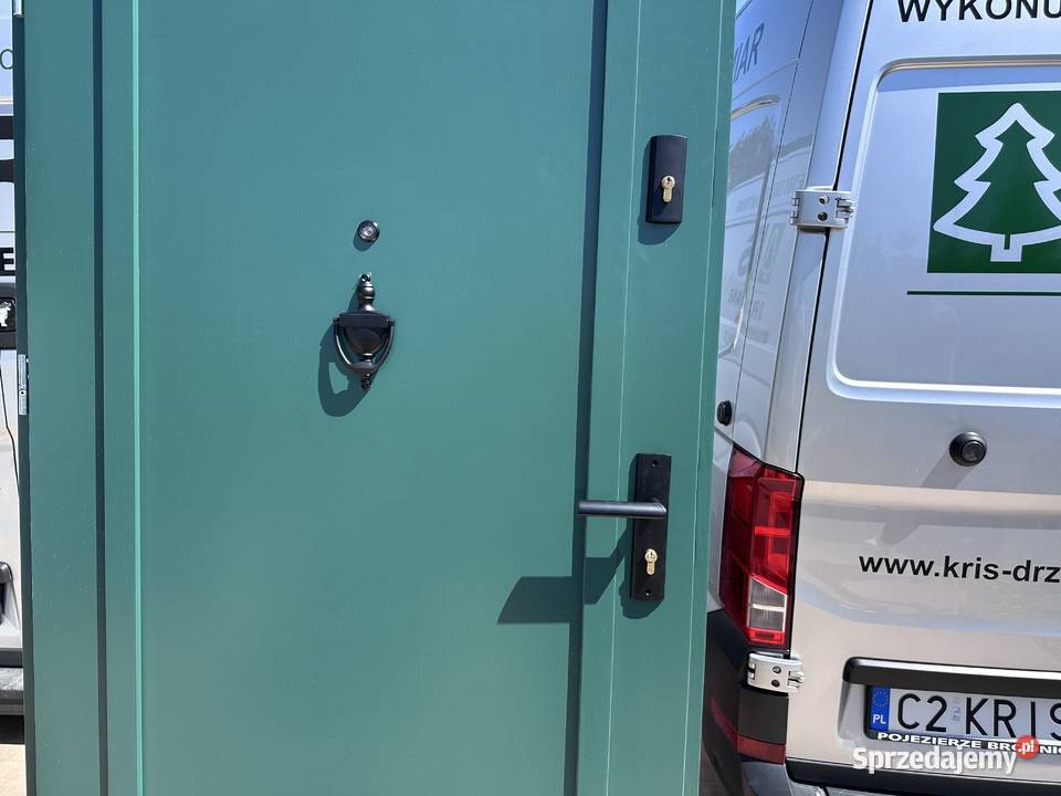 Drzwi drewniane KLATKOWE z wręgiem Grzybno