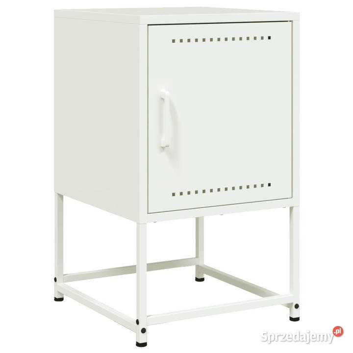 Szafki nocne 2 białe 36x39x605 stal WM846457 Warszawa