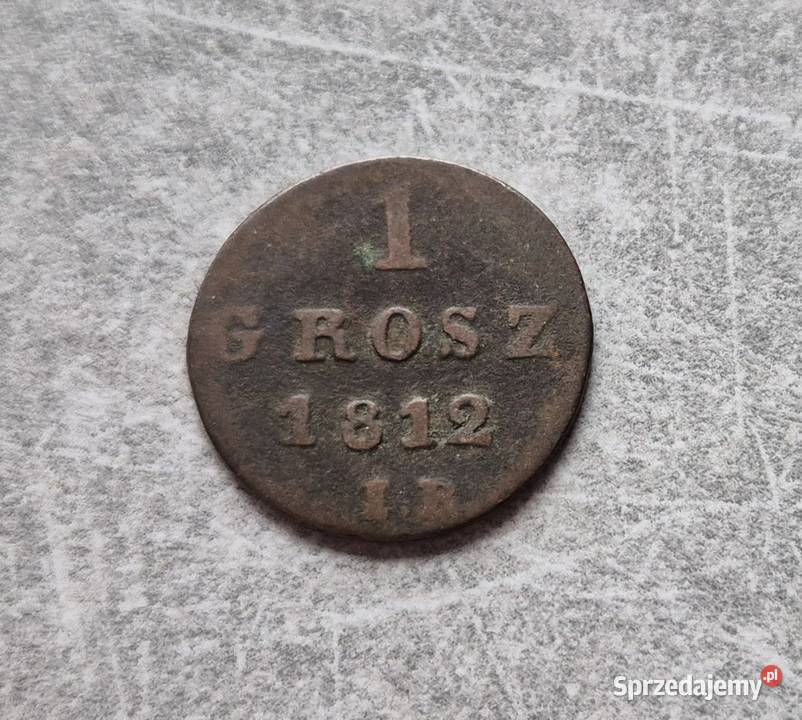 136 KSIĘSTWO WARSZAWSKIE 1 Grosz 1812 r Numizmatyka sprzedam