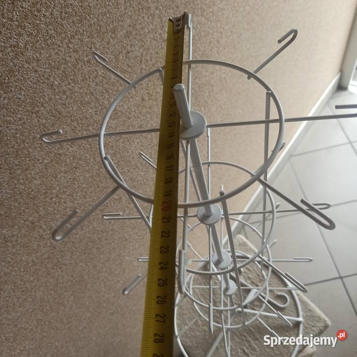 Stojak obrotowy na biżuterię breloczki