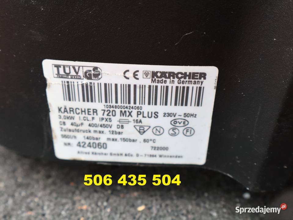 Myjka Ciśnieniowa Karcher K 720 MX 150 bar