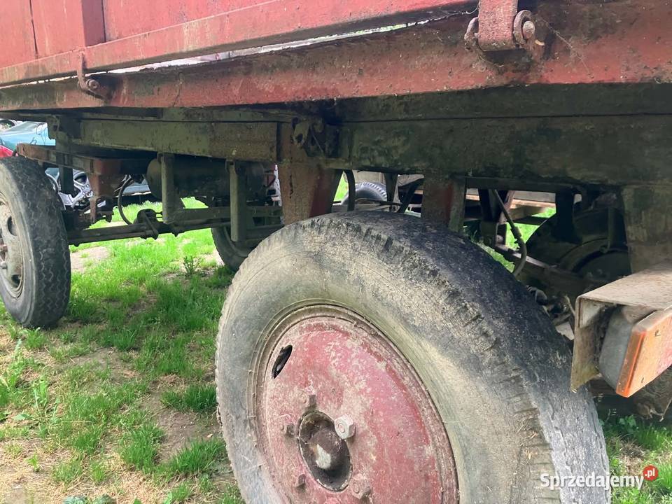 Przyczepa Autosan wywrotka z hamulcami Przyczepy rolnicze Lutoryż