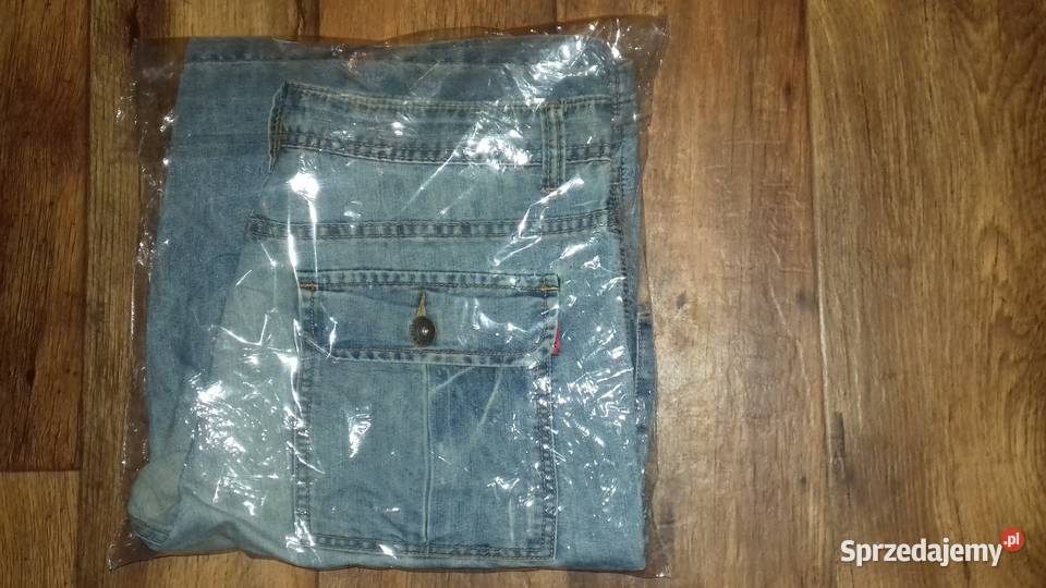 Spodenki krótkie Jeans niebieskie ob w pasie 100 Moda i Styl Gdańsk