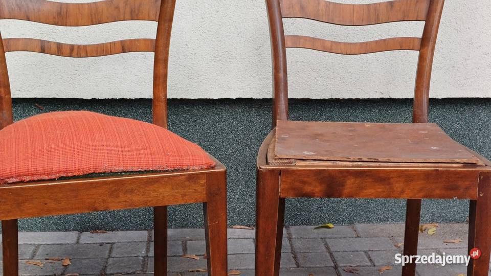 Krzesła ArtDeco do renowacji Warszawa sprzedam