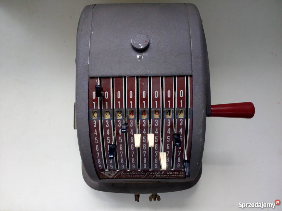Stara maszyna licząca PROTECOGRAPH Rzeszów