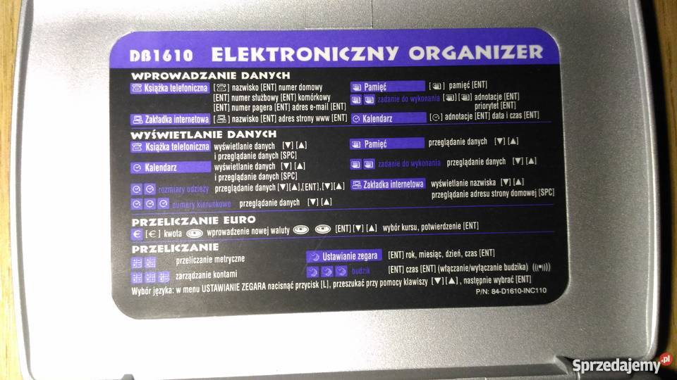 Elektroniczny organizer GLAB DB1610 Białystok