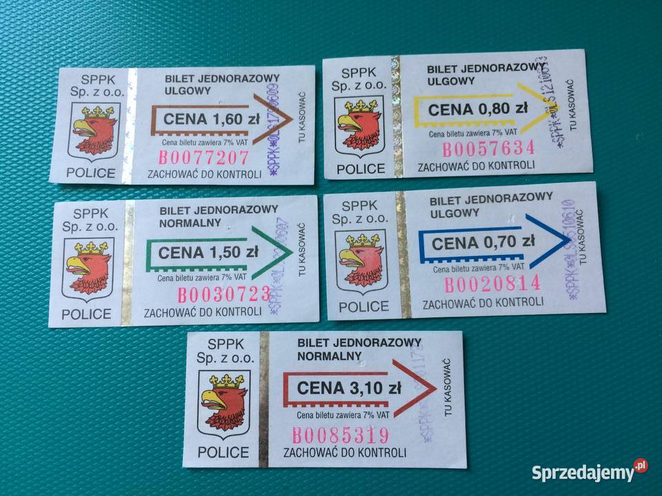893 Bilety Komunikacji Police Szczecin