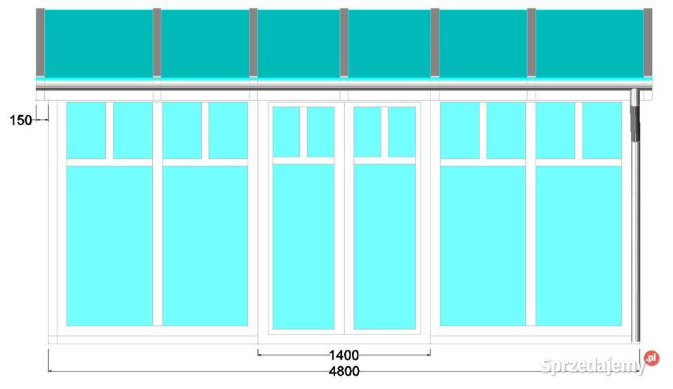 Ogród zimowy 3x45m PRODUCENT Architektura ogrodowa sprzedam