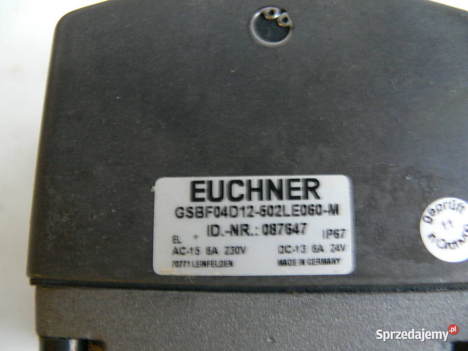 Wyłącznik krańcowy EUCHNER Kędzierzyn-Koźle sprzedam