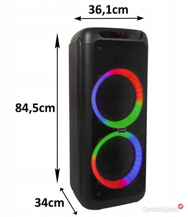 GŁOŚNIK BLUETOOTH USB SD KARAOKE MIKROFON DJ Białystok