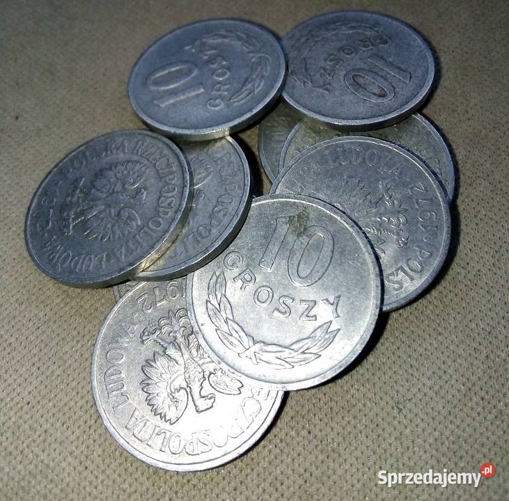 POLSKA10 GROSZY1972 r zzmAL9 SZTUK Legionowo