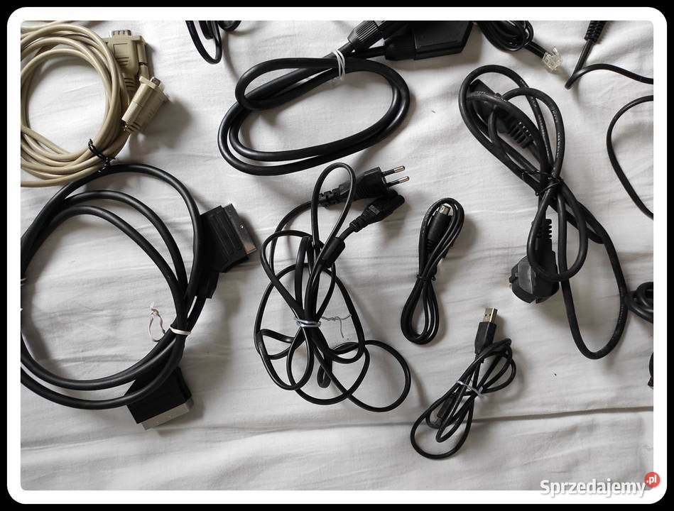 Zestaw kabli zasilaczy ładowarek Nowe i używane Płock