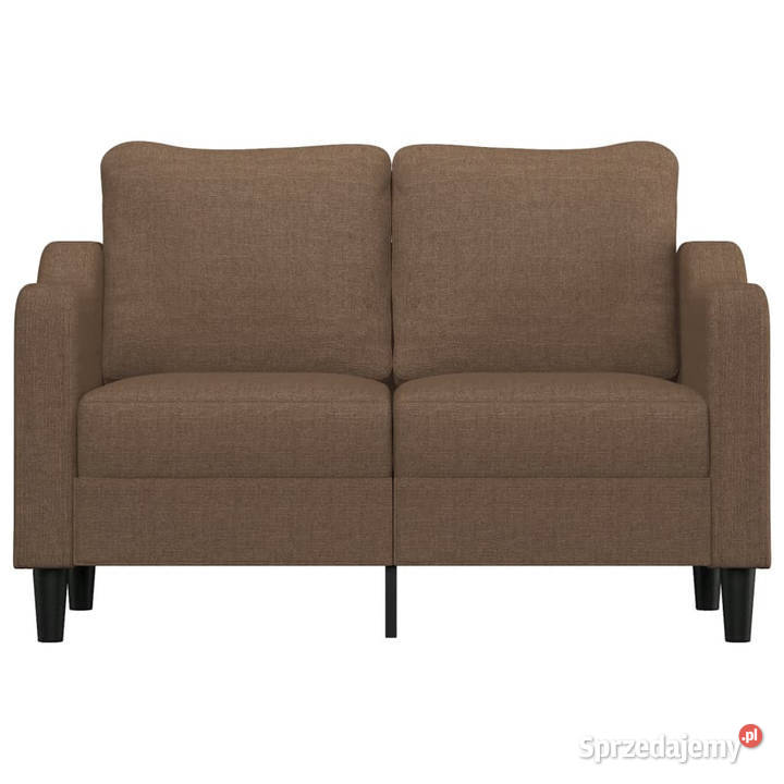 Sofa 2osobowa brązowa 120 tapicerowana tkaniną Warszawa