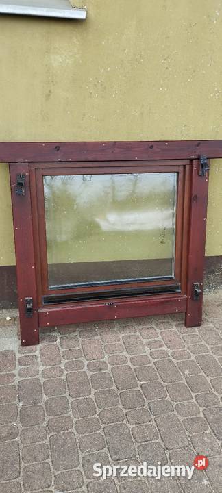 Okno z ramą i okiennicą PVC otwierane uchylne Pyzdry sprzedam