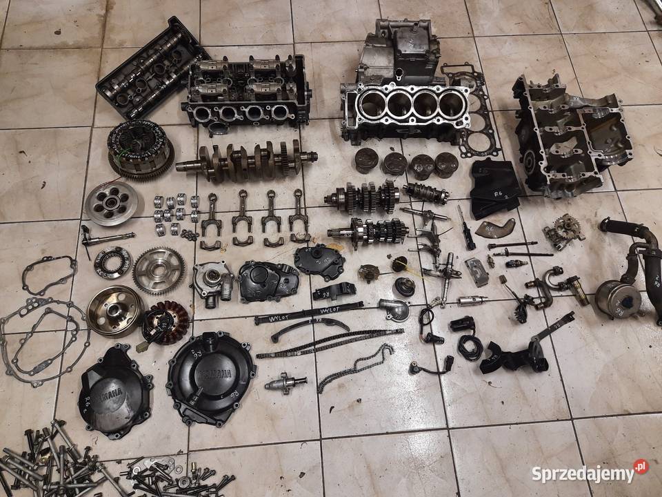 Yamaha r6 silnik części RJ05 głowica wał Jelenia Góra