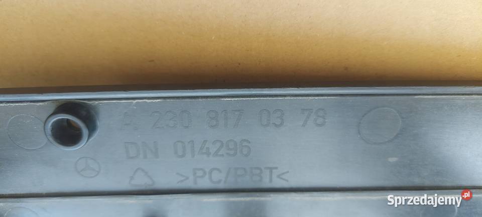 PODKŁADKA POD TABLICE REJESTRACYJNĄ MERCEDES SL Międzychód