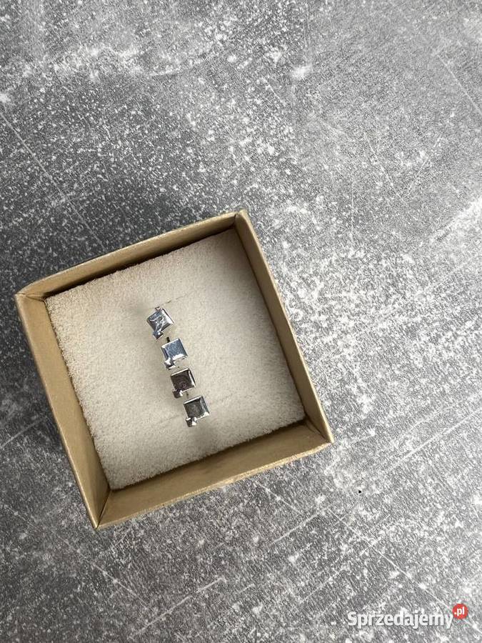 Kolczyki srebrne kwadraty podkarpackie Jasło