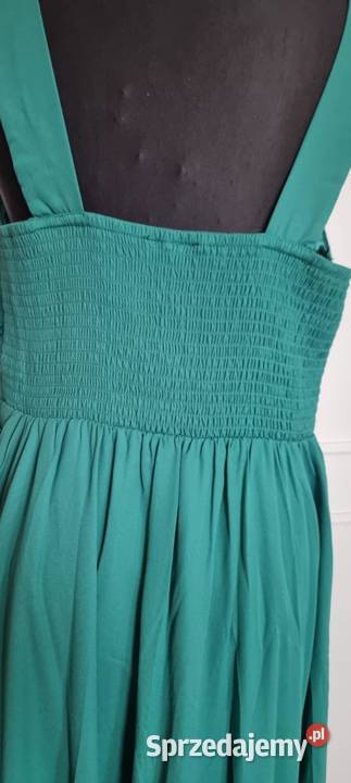 Sprzedam śliczną butelkowo zieloną sukienkę podlaskie Białystok