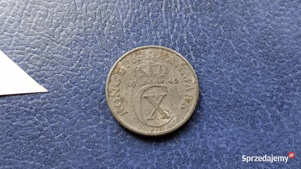 Stare monety 1 ore 1945 Dania Numizmatyka Lesko sprzedam