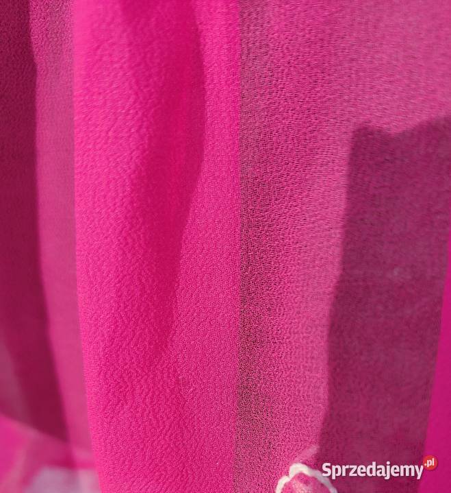 Bluzka tunika różowa róż S M haftowana etno boho Rozmiar 38(M) Topy i koszulki Szczecin sprzedam