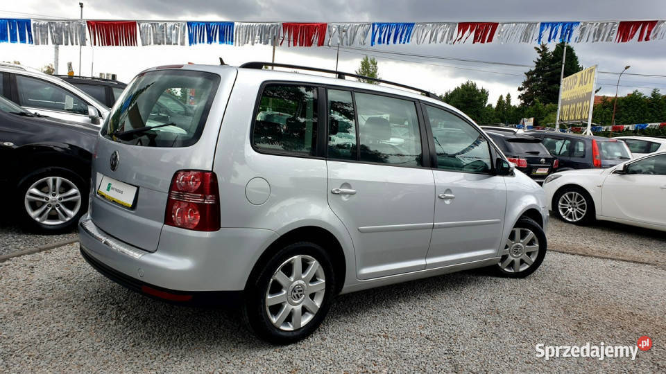 Volkswagen Touran OKAZJA 14 benz MANUAL 7osobowy elektryczne lusterka Świdnica