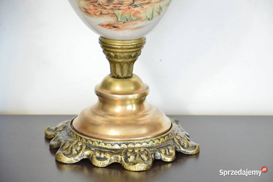 pałacowa ceramiczna LAMPA NAFTOWA niemiecka 499 Jastrzębie-Zdrój