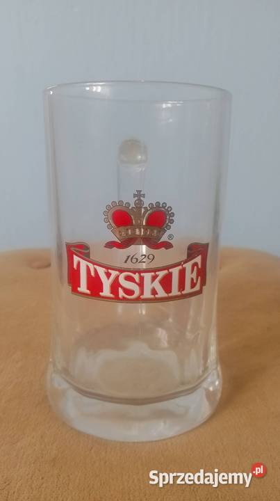 Kufel do piwa grube szkło tyskiego 05L Czarzyzna