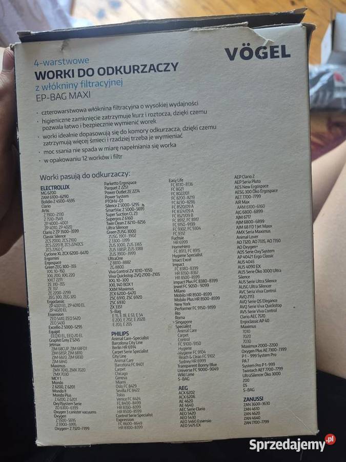 Vogel Worki Do odkurzaczy 4warstwowe Nasutów